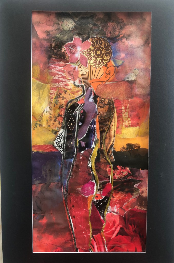 Summer haze (2020). 20x30cm. Mixed media collage